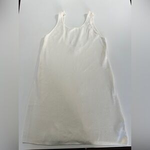 Zara Cream Casual Sleeveless Dress